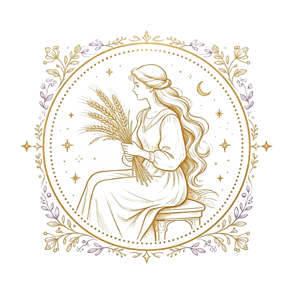 Kanya (Virgo) medallion illustration