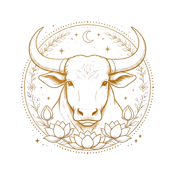 Vrishabha (Taurus) medallion illustration